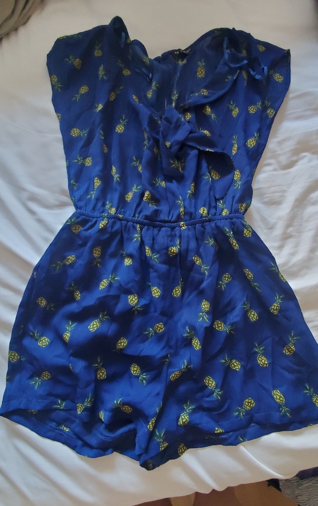 As U Wish capped sleeve romper